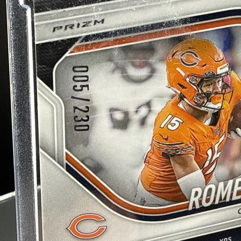 2025 Panini Prizm ROME ODUNZE Blue Wave /230 #8 - Chicago Bears